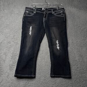 Prestige Edge Pants Women's 11/12 Denim Capri Y2K Grundge